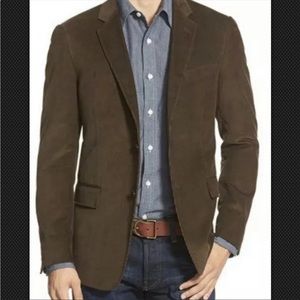 Lands End Men's Jacket 44S Brown Corduroy Blazer Sport Coat